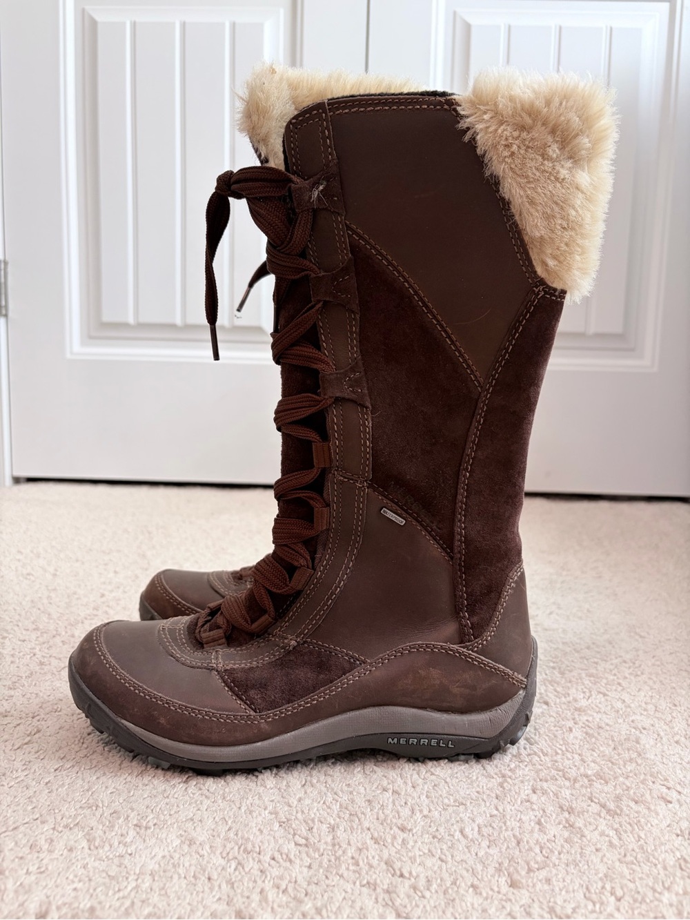 Merrell Brown Prevoz Waterproof Insulated Snow Winter Boots Women's Size 8